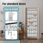 Kotkn 35 Compartment Over The Door Storage - Breathable Mesh Hanging Organizer with Large Pockets, Space Saving Design for Me
