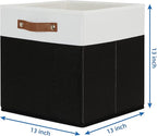 Temary Fabric Storage Bin 4 Pack Cube Storage Bin for Shelf Fabric Cube Storage Basket 13 Inch Cube Storage Bins Foldable Sto