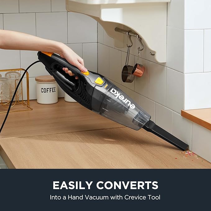 Eureka Blaze Stick Vacuum Cleaner, Powerful Suction 3-in-1 Small Handheld Vac with Filter for Hard Floor Lightweight Upright 