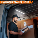 GZV 12V LED Lights, 12 Volt Lights, Enclosed Trailer Light, LED Strip for RV Interior, Strip Lights for Trailer, Cargo, Truck, Van, Shed, RV(4Pack, 4000K, Silver)