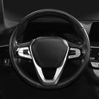 Carbon Fiber Steering Wheel Cover 3pcs Anti-Slip Car