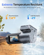 4K Dash Cam Front and Rear, 5G WiFi & GPS & 64GB Card, 1.5" IPS Display Dash Camera for Cars, 4K+1080P Dual Car Dashcam with 
