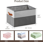 6 Pack Large Storage Bins with Handle,Collapsible Storage Basket for Shelves,Fabric Closet Organizer for Organizing Clothes B