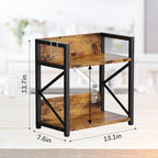 RUILALIFE 2 Tier Kitchen Counter Shelf Organizer, Coffee Bar Station Organizer for Countertop，Space Saving Spice Rack, Desk S