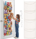 Ofiray-home Over The Door Stuffed Animal Storage, Cotton Toy Organizer for Storage Plush Toys, Stuffed Animal Holder with 4 L