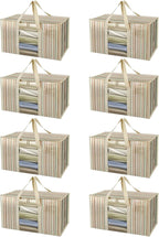 BALEINE 8-Pack Oversized Moving Bags with Reinforced Handles, Heavy-Duty Storage Tote Moving Supplies for Packaging, Camping 