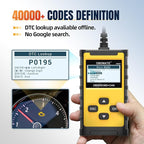 Check Engine Code Reader, OBDMATE OM201 OBD2 Diagnostic Tool Clearing Faulty Codes with Wireless Printing | Graphic Live