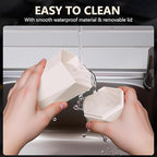 Car Trash Can with Lid - 2-Pack, Interior Accessories for Vehicles, Leakproof Garbage Can with 30 Detachable Trash Bags, Multipurpose Organizers and Storage Solutions for Home and Office (Beige)