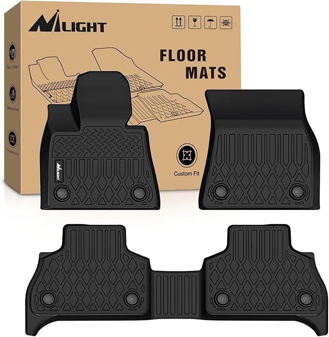 Nilight TPE Floor Mats for BMW X5 G05 (5 Seaters Only) 2019 2020 2021 2022 2023 2024 2025 2026, All Weather Custom Fit Heavy Duty Floor Liners