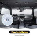 Windshield Sunshade Sun Shade Heat Shield Window Sun Visor Mat for Ford Bronco 2 Door 2021 2022 2023,6PCS
