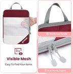 Compression Packing Cubes for Travel, Lightweight Vacation Travel Essentials, Travel Accessories for Suitcase Organizer Bags 