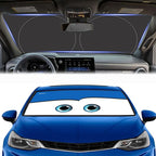 GVEN Windshield Sun Shades Car Sun Shade Protector Blocks UV Rays for Full-Size Sedan & SUV, Mid-Size SUV, Sports Cars, Wagon and Mid-Size Pickup Truck Car Accessories (Blue,L)