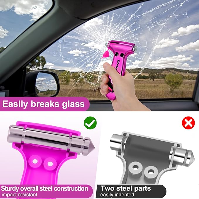 Window Breaker, Emergency Escape Hammer, 3-in-1 Window Breaker & Seat Belt Cutter, Window Glass Breaker, Car Safety Tool for 