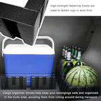 4PCS Multipurpose Cargo Organizer Blocks, Plastic Car Trunk Storage Organizer Blocks Used with Wool Carpet, Adjustable Trunk Divider