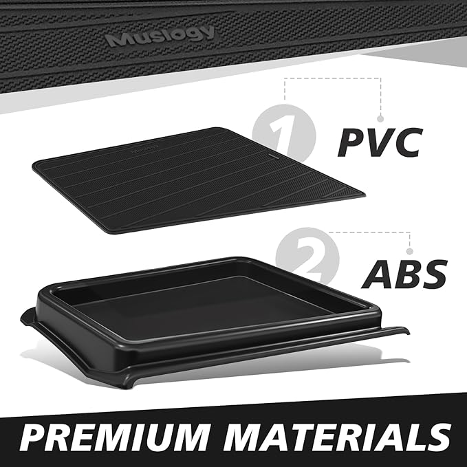 Muslogy Dashboard Storage Box Compatible with 2025 2026 Volkswagen Jetta Accessories Center Console Organizer Insert Tray Divider Anti-Slip Mat Fit For 2025 Jetta S SE Sport SEL GLI, Fit 8-inch Screen