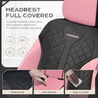 Coverado Car Seat Covers 2-Pack, Luxury Front Seat Covers, Automotive Car Seat Protectors, Pink Driver Seat Covers Universal 
