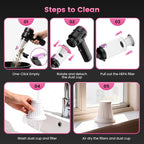 Wansimoo Handheld Car Vacuum Cleaner,25000PA Strong Cyclonic Suction Foldable Mini Vacuum Portable Cordless with Digital Disp