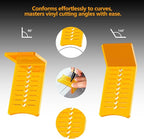 Window Tint Kit Vinyl Wrap Tool Kit Professional Film Car Wrapping Tools Includes Magnet Holders, Felt Squeegees, Plastic Scrapers, Cutting Knives, and Storage Bag