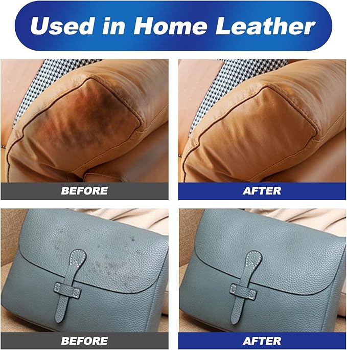 2Pcs Leader Cleaning and Care Cream & Cleaning Paste for Leather Care, Automotive Interior Leather Cleaning Cream, Leather Re