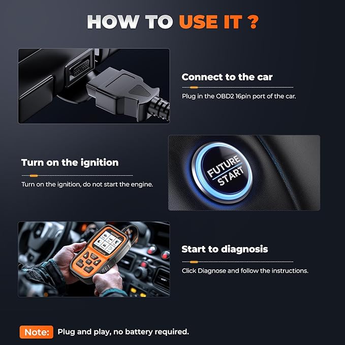 AUTOPHIX OM126P OBD2 Scanner, Check Engine Light Code Reader, Car Code Scanner for Automotive Diagnostic, Read & Clear Fault