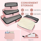 BAGAIL 8 Set/9 Set Packing Cubes Luggage Packing Organizer for Travel, Suitcase Packing Bags for Travel Accessories