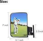 10L0L Golf Cart Mirror, Extra Large Side Rear View Universal for Yamaha, Club Car, EZGO, Folding Adjustable 180 Degree