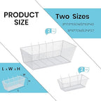 Sieral 4 Pcs Pegboard Baskets Metal Wire Shelf Baskets Peg Board Organizer Accessories Wall Mount Organizer Attachments for G