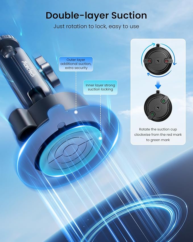 Suction Cup Mount for Car Camera Mounts for Go Pro Car Mount Windshield Mount Phone Holder for Insta 360 Accessories