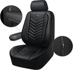 CAR PASS 3D Foam Faux Leather Car Seat Covers Front Seats,Waterproof Leather Front Seat Cover for Cars,Luxury Universal Fit f