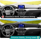 FIILINES Dash Cover for 2020-2026 Ford Escape (Without HUD), Dashboard Mat Accessories Dash Cover Sunshade Nonslip Mesh Prote