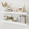 Floating Shelves for Wall, 9.3" Deep Wall Mounted Wood Shelves for Bathroom, Bedroom, Living Room, Kitchen, Hanging Shelf for