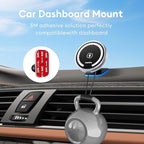 CD Slot Magnetic Car Mount Charger Work for iPhone 17,16,15-12, 3X Stable on Bumpy Roads, Car/Truck-Approved, Wireless Charging Holder with 3M Dash Sticker, No Vent Block(Sedans/SUVs/Trucks)