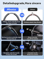 Windshield Sun Shade Umbrella for Sierra - [Vinyl Coating Heat Shield] Protect Car from Sun Rays & Heat Damage Keep Cool and Protect Interior, Spring Structure Edge