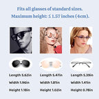 Evankin Universal Car Accessories Car Sun Visor Glasses Holder,Car Sun Visor Organizer Sunglasses Holder Clip On Sun Visor Secure Clip for Sunglasses
