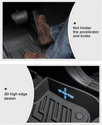 Powerty Floor Mats for 2018-2024 BMW X3 / 2019-2024 BMW X4, Custom Fit for X3 X4 Accessories, 3D TPE All Weather Car Mats Heavy-Duty Floor Liners (Fit All Models)