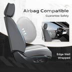 Coverado Seat Covers, Car Seat Covers Front Seats, Leather Seat Covers for Cars, Car Seat Protector Waterproof, Car Seat Cush