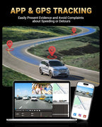2.5K+1080P Dual Dash Cam Front and Inside, WiFi & GPS Dash Camera for Cars with 32G Card, IR Night Vision, 3" IPS Screen, Ins
