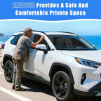 ZATOOTO Car Window Shades for Toyota RAV4 2019-2024, Custom Fit Suede Car Window Covers for 100% UV & Privacy Protection, Heat Insulation, 4 Packs Side Window Sun Shade for Family Travel, Baby, Pets