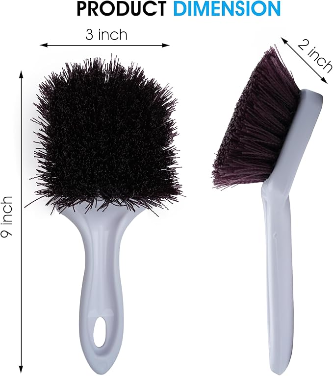 Nanoskin Heavy-Duty Multi-Purpose Brush for Deep Cleaning Carpets, Upholstery & Floor Mats - Durable Polypropylene Bristles, 