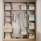 Homsorout Fabric Closet Storage Cubes - 8 Pack Square Storage Bins with Dual Handles for Clothes, Towels, Toys, Cube Storage 