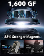 ESR for 15W MagSafe Car Mount Charger, MagSafe Car Charger, Air Vent/Dashboard Magnetic Wireless Phone Holder Mount for iPhone 17e/17/16/15/14/13/12, Galaxy S26/S25, Pixel 10, Fast Charging