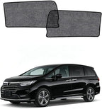 Car Window Shades for Honda Odyssey(2022-2025), 2-Pack Rear Window Sun Shades for Baby – Breathable Mesh, UV & Heat Blocker, Privacy Protection for Camping, Travel, Sleep & Nursing