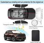 Windshield Sun Shade Car Windshield Foldable Full Windows Coverage Custom Fit for Niss-an Kicks 2025 2026 Accessories Car Window Shades Block Sun UV Rays 7PCS
