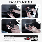 YONZEE 5-Pack Silicone Car Seat Belt Buckle Covers – Anti-Scratch, Noise Reduction & Buckle Protection – Universal Fit for Cars, SUVs, Trucks (Black)
