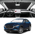 Custom Fit Windshield Sun Shade for Mazda CX30 2019-2026, Blocks UV & Heat, Front Window Sunshade Accessories, Easy Fold & Store Keep Your Car Cooler
