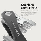 KeySmart Rugged - Multitool Key Holder for Keychain w/Bottle Opener and Pocket Clip, Organizer for Keys, EDC Keychains, Ring 