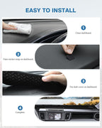 FIILINES Dash Cover for Toyota RAV4 2013-2018, Dashboard Mat Cover RAV4 Accessories Sunshade Nonslip Mesh Protector No Glare