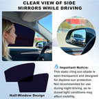 XCBYT Side Window Sunshade for Tesla Model Y 2020–2024 | Rear & Front Static Cling Side Window Covers, Semi-Transparent Privacy & UV Protection | Not for 2025–2026 Model Y Juniper