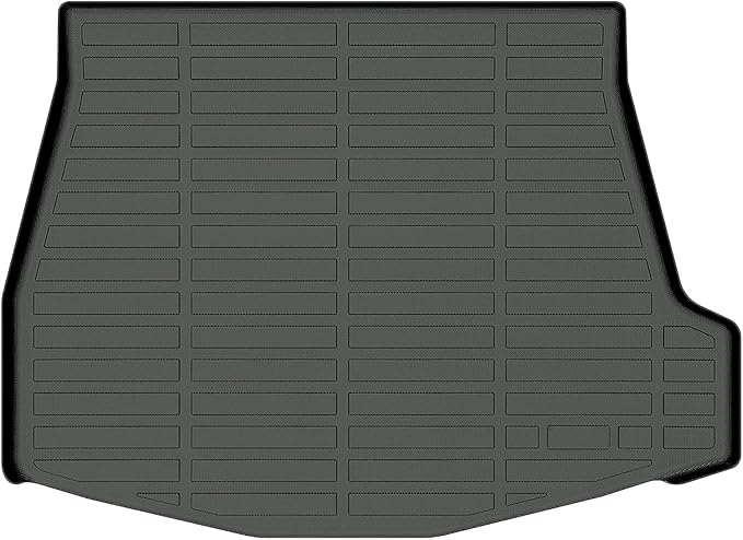 All Weather Cargo Mat Fit for Subaru Solterra 2026-2023 & Toyota BZ4X 2023-2025 & 2026 BZ(Not Woodland) TPE Rubber Cargo Liner Solterra Accessories All Season Guard Odorless Anti-Slip Black