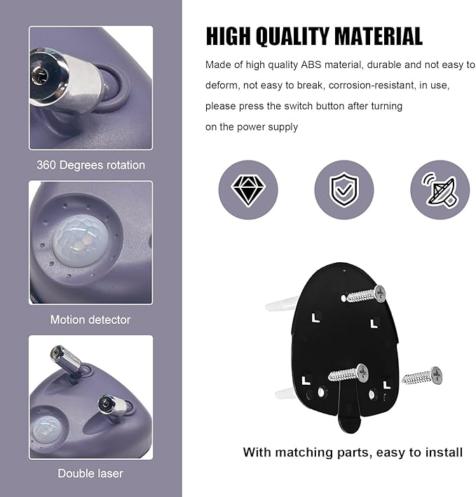 Parking Guide Assist Laser Sensor, 360 Degree Adjustable Laser Head Car Garage Sensor, Universal Dual Lasers Garage Sensors for Parking Guide, Parking Aid Car Accessories